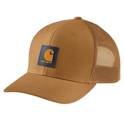 Czapka Carhartt Rugged Flex™ Twill Mesh-Back Logo Patch Cap - Carhartt Brown